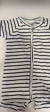 Bonds Black and White Striped Romper